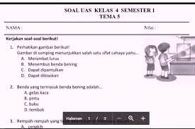 Jumlah soal pilihan ganda : Soal Latihan Uas Semester 1 Kelas 4 Kurikulum 2013 Sekolahdasar Net