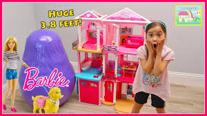 Hailey's magical playhouse for kids. Biggest Barbie Egg Surprise Toys Opening Play With Toy Dolls Youtube