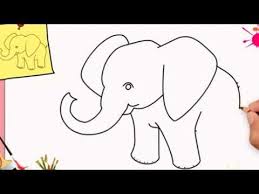 How To Draw Elefant For Kid Painting And Drawing Elefant For Kids Happy Drawing Drawing Tutorial Easy Painting Drawing