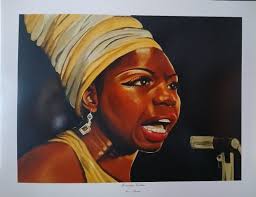 Nina SIMONE PRINT "Mississippi Goddamn" 8.5" X 11 Artist Meredith Estes
