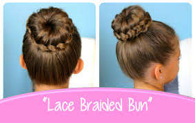 Buns are pretty much the perfect way to wear your hair in the summer because they pull everything away from your sweaty face—but you can only do the same old bun so many times before it gets. Lace Braided Bun Cute Updo Hairstyles Cute Girls Hairstyles