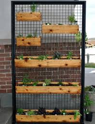 Vertical Wooden Box Planter Herb Garden In Kitchen Vertical Garden Design Vertical Patio Garden