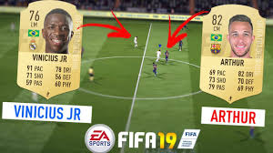 How to make vinicius jr. Fifa 19 Vinicius Jr E Arthur No Ultimate Team Youtube