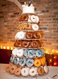 Pin By Kat Watkins On Wedding Wedding Donuts Unique Wedding Cakes Donut Wedding Cake