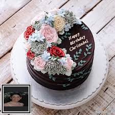 3 Layer Name Editor Happy Birthday Chocolate Cake With Name Edit Happy Bday Image Christabel In 2020 Happy Birthday Cake Images Happy Birthday Chocolate Cake Happy Birthday Mom Cake