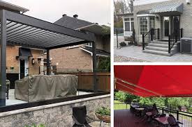 Permanent And Retractable Awnings For Patio Windows Ottawa On