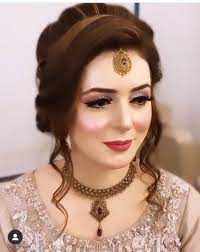Pin By Luminous On Bridal Pakistani Bridal Makeup Hairstyles Pakistani Bridal Hairstyles Beautiful Wedding Makeup