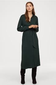 Pdp Green Shirt Dress Calf Length Dress Maxi Shirt Dress