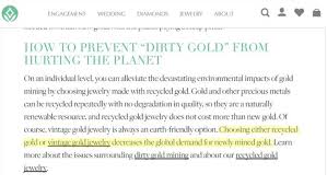Prepare to step up your style game and introduce a touch of classic east coast american cool with tommy hilfiger jewelry. Eco Recycled Gold Is A Greenwash Bs Jewelry Lie Read Why