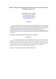 Maybe you would like to learn more about one of these? Contoh Soal Dan Jawaban Permutasi Berulang