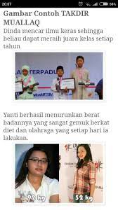 Sebutkan Contoh Takdir Muallaq Beserta Gambarnya Brainly Co Id