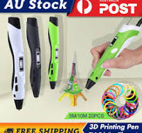 3D Drawing Pen Printing Pen + LCD Screen + USB + 20PCS 5M/10M PLA Filaments
