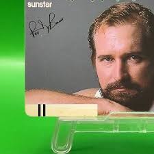 Randy Barth Sunstar Hanshin Tigers Vintage Telephone Sighned Card Japanese 