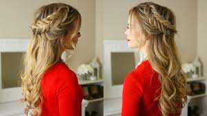 Dutch Fishtail Braids Holiday Hairstyle Missy Sue Youtube Braided Hairstyles Easy Fish Tail Braid Braided Hairstyles