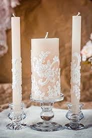 I collect vintage enamelware and mix and mingle new pieces (that just look vintage) with my collection. Amazon Com Lace Unity Candle Set Rustic Wedding Unity Candle Vintage Unity Candles Vintage Wedding Ideas Country Wedding Unity Candle Holder 3pcs Handmade