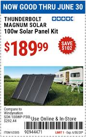 Thunderbolt Magnum Solar 100 Watt Solar Panel Kit For 189 99 In 2020 100 Watt Solar Panel Solar Panel Kits Solar Panels