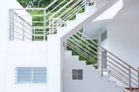 Stairs and stainless steel railing. Top 15 Steel Balcony Railing Design Ideas For A Chic Home