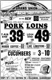 Black And White Newspaper Ads Vintage Ad 743 Grand Union At The New Parkway Plaza Vintage Ads Old Advertisements Old Ads