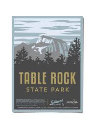Table Rock State Park Poster Table Rock State Park State Parks Table Rock