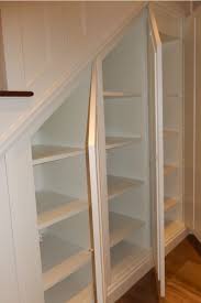 I planned on three 10 deep shelves for the using a level and a straight edge, we marked where the shelves would go, and carefully screwed the shelf. 18 Useful Designs For Your Free Under Stair Storage Homesthetics Inspiring Ideas For Your Home