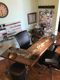 Nail Station Manicure Table River Rock Table Nail Station Manicure Table River Rock Table In 2020 Nail Station Nail Salon Decor Manicure Table
