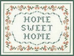 Browse through various counted cross stitch patterns and ideas suiting your home decor or for gift ideas! Home Sweet Home Complete Cross Stitch Kit With Shimmering Beads On 14 Aida 723905337230 Ebay