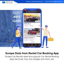 Scrape Data From Rental Car Booking App In 2020 Car Rental Booking App App