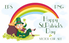 Clip art happy st patrick's day. Happy Saint Patricks Day Vector Clip Arts In Illustrations On Yellow Images Creative Store