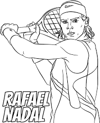 Select from 35919 printable coloring pages of cartoons, animals, nature, bible and many more. Printable Rafael Nadal Coloring Page Tennis Player
