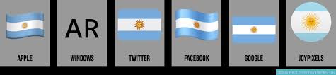 They appear as a single flag emoji on. Flag Of Argentina Emoji