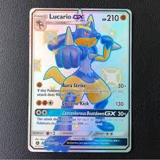 Lucario has a mega evolution these moves can only be learned in pokémon ultra sun & ultra moon by a previous evolution of lucario. Shiny Lucario Gx Pokemon Tcg Toys Games Board Games Cards On Carousell