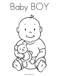 Photodisc / getty images most mothers will have at least one baby shower celebrating thei. Baby Boy Coloring Pages For Kids And For Adults Coloring Home