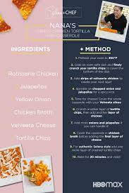 Selena Gomez Nana S Cheesy Chicken Tortilla Chip Casserole Cooking Recipes Recipes Wine Recipes