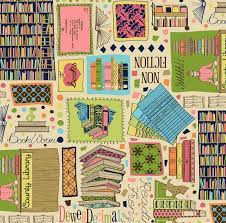Bookish Fabrics Designed For Connecting Threads By Jenni Calo At Coroflot Com Quilt Fabric Collections Book Quilt Ribbon Quilt