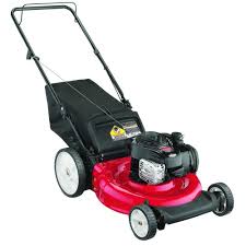 Refurbished 21 In 140cc Ohv Walk Behind Gas Lawn Mower Push Lawn Mower Yard Machine Gas Lawn Mower