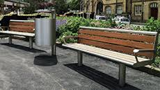 Trini white vanity set $975.99. Street Furniture For Urban Spaces Bailey Street Scene