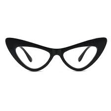 Black Cat-eye Gorgeous Spring Hinges Eyeglasses