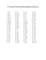 These printable sight words pages include age specific dolch sight words worksheets so you know what sightwords your child should know by grade: 2nd Grade Spelling Words Best Coloring Pages For Kids