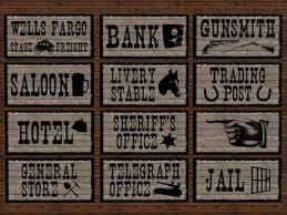 Check Out This Second Life Marketplace Item Western Signs Wild West Theme Old West Saloon
