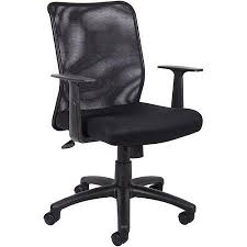 Boss Office Home Black Budget Task Chair With T Arms Walmart Com In 2020 Mesh Office Chair Office Chair Mesh Task Chair