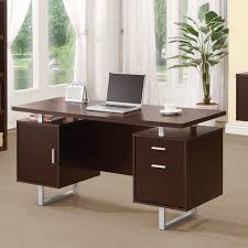 This ultra modern executive desk features a white glass top, metal bench legs and a sleek modesty panel. Executive Modern Contemporary Desks Free Shipping Over 35 Wayfair