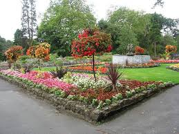 Formal Beds And Fountain Singleton Park Swansea Botanical Gardens Botanical Gardens Swansea Botanical