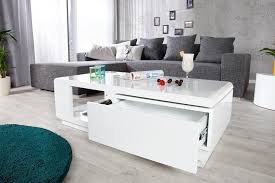 Table Basse Design Taylor Blanc Blanc Laque Decoracao
