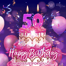 Male happy 50th birthday gif. Happy 50th Gifs Tenor