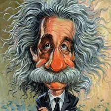 Albert Einstein Van Art Albert Einstein Poster Caricature Albert Einstein