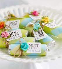 Review cards themed for bridal brunches, garden parties, and more. Mint Favors Diy Wedding Favors Wedding Favors Bridal Shower Favors
