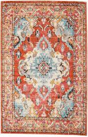 leia groen 160x230 vloerkleed rood vloerkleed perzisch oranje vloerkleden