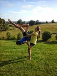 Two Person Acro Stunts Gymnastics Hummmm My Friend And I Should Try This My Sisters And I U Acro Yoga Poses Two Person Yoga Poses Yoga Challenge Poses