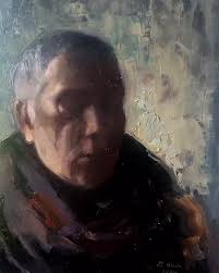 Estudio en penumbra Cartón.