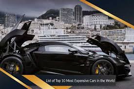 Can you think of any other contenders for the title of the world's most expensive car? Most Expensive Cars In The World Top Ten List
